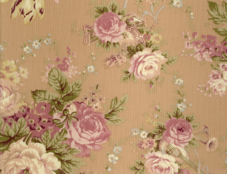 Lovely nineteenth online century French floral cornucopia fabric